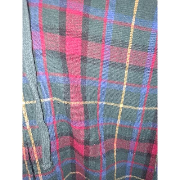 L.L. Bean Relaxed Fit Full Zip Plaid Flannel Hooded Lightweight Jacket Size L - Picture 3 of 9